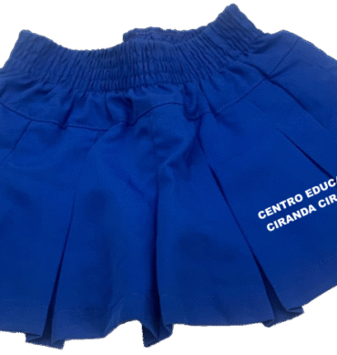 Short Saia Preguiado de Tactel - (Ciranda Cirandinha)