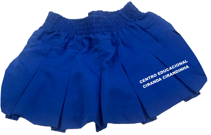 Short Saia Preguiado de Tactel - (Ciranda Cirandinha)